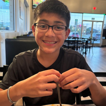 Caleb Novoa 2025 camp recipient